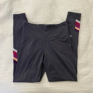 {CHAMPION} High Waisted Purple/Gray Leggings Size M!
